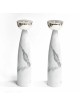 Grey Marble Candlesticks with Silver Holders | Candle Holders | Judaic