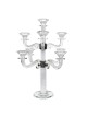 Crystal Candelabra 9 Branches White Filling 18" | Candle Holders | Jud