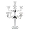 Crystal Candelabra 9 Branches White Filling 18" | Candle Holders | Jud