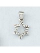 Sterling Silver Textured Star Pendant - 0.7" H | Jewelry | Judaica