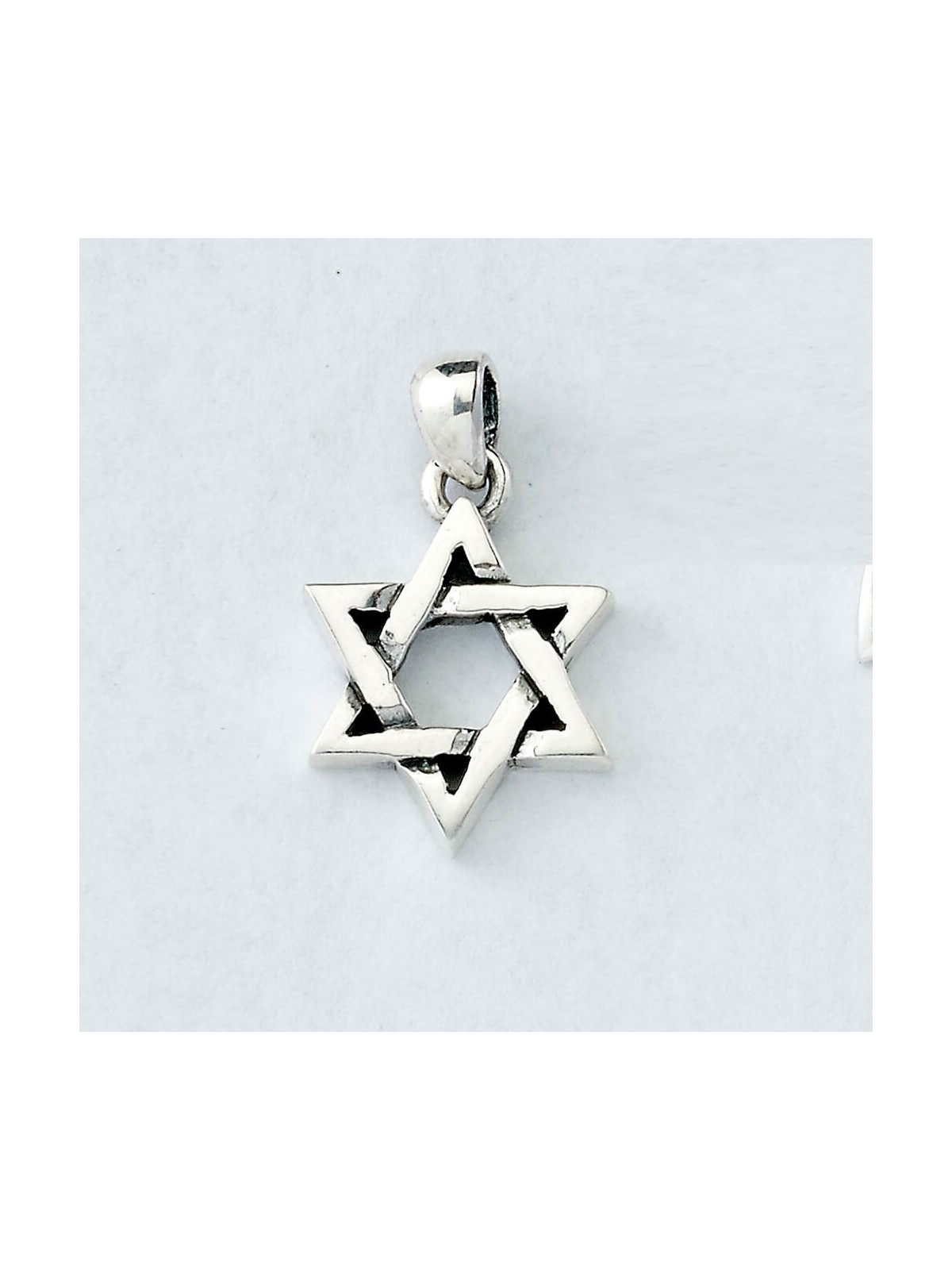 Sterling Silver Symmetrical Star Pendant - 0.75" H | Jewelry | Judaica