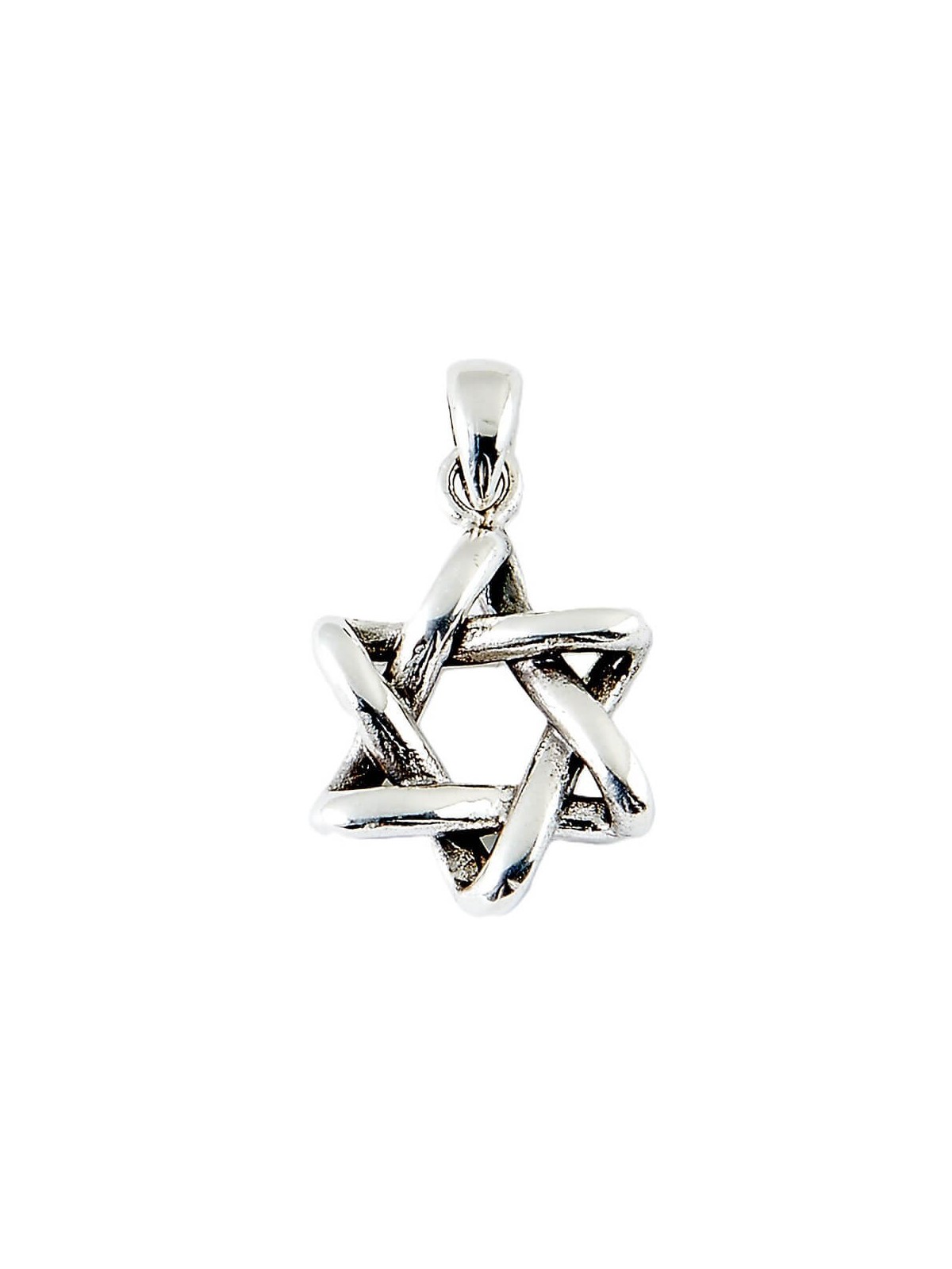Sterling Silver Star of David Pendant - 3/4" H | Jewelry | Judaica