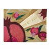 Large Pomegranate Raw Silk Appliqued Challah Cover | Challah Covers |