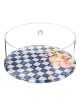 Blue Chic Checkered Lucite Cake Dome | Home Goods | Judaica