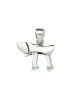 Sterling Silver Script Chai Pendant - 0.5" H | Jewelry | Judaica