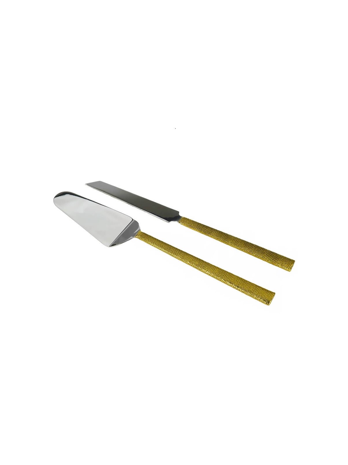 Set of 2 Cake Servers with Gold Handles | Home Goods | Judaica