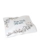 Leather Challah Cover with Embroidered Flowers 23" | Challah Covers |