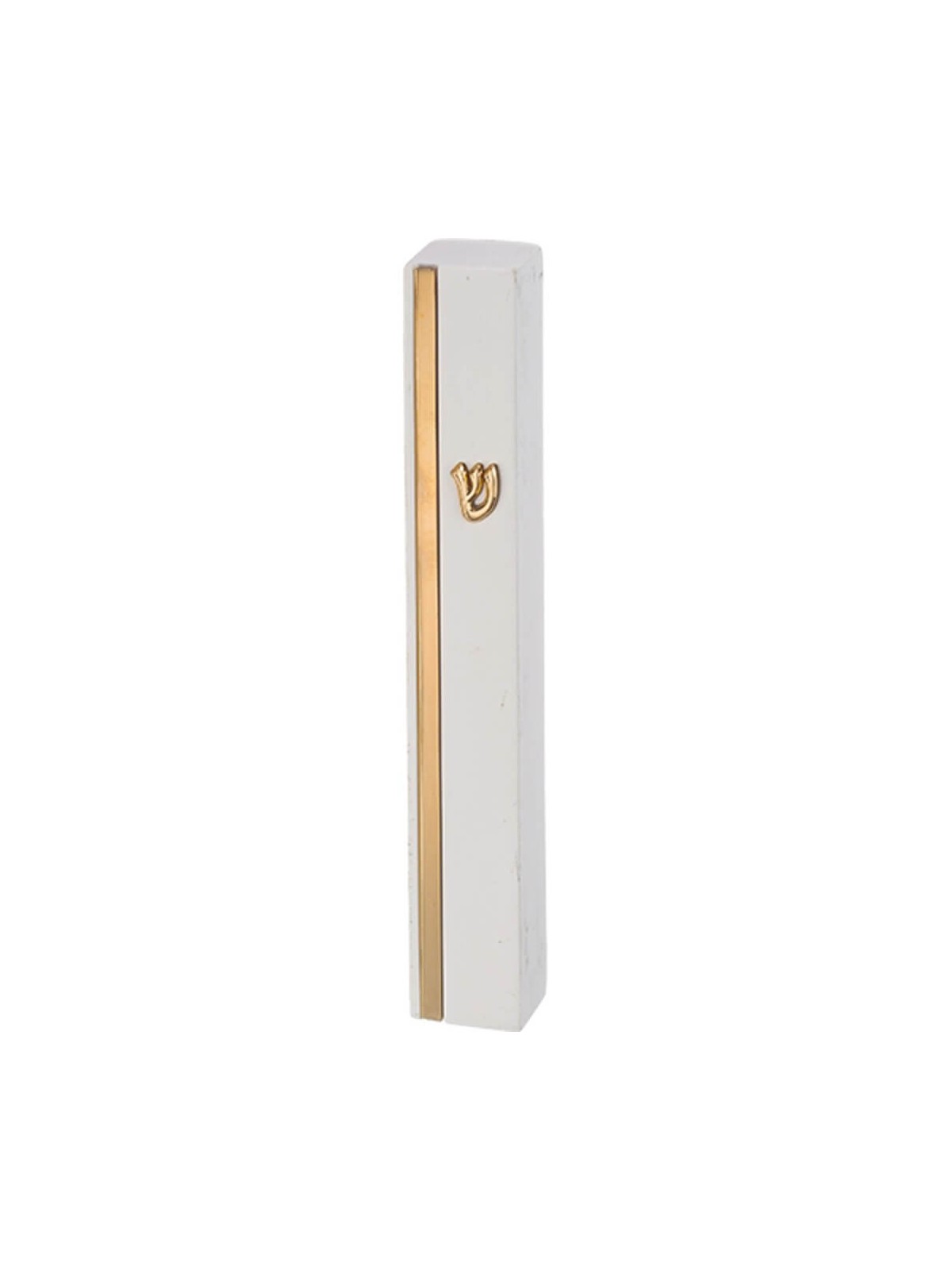 Concrete Polymer Mezuzah Case 20 Cm - White Color | Mezuzahs | Judaica