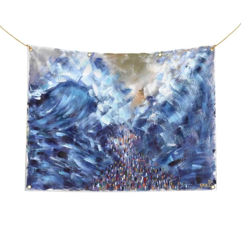 Crossing the Sea Sukkah Tapestry | Sukkot | Judaica