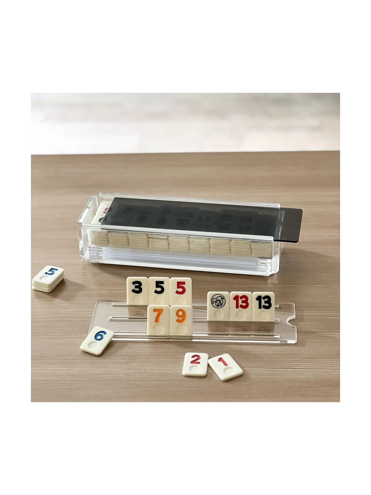 Lucite Rummy Game - Gray | All Judaica | Judaica