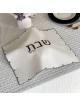 Black Embroidered Leatherette Challah Cover | Challah Covers | Judaica