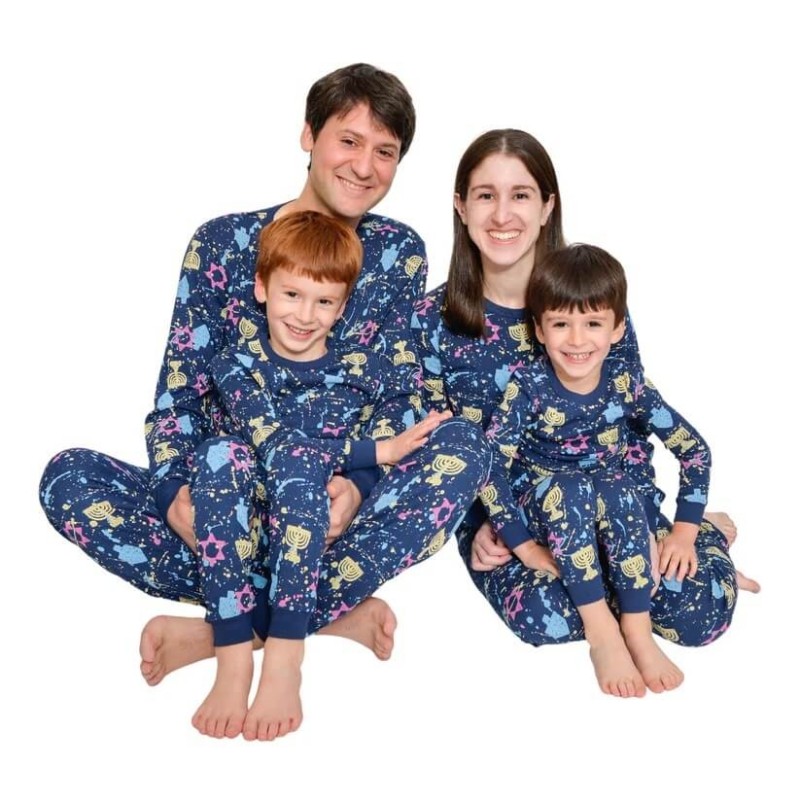 Splatter Paint Hanukkah Pajamas | Apparel | Judaica