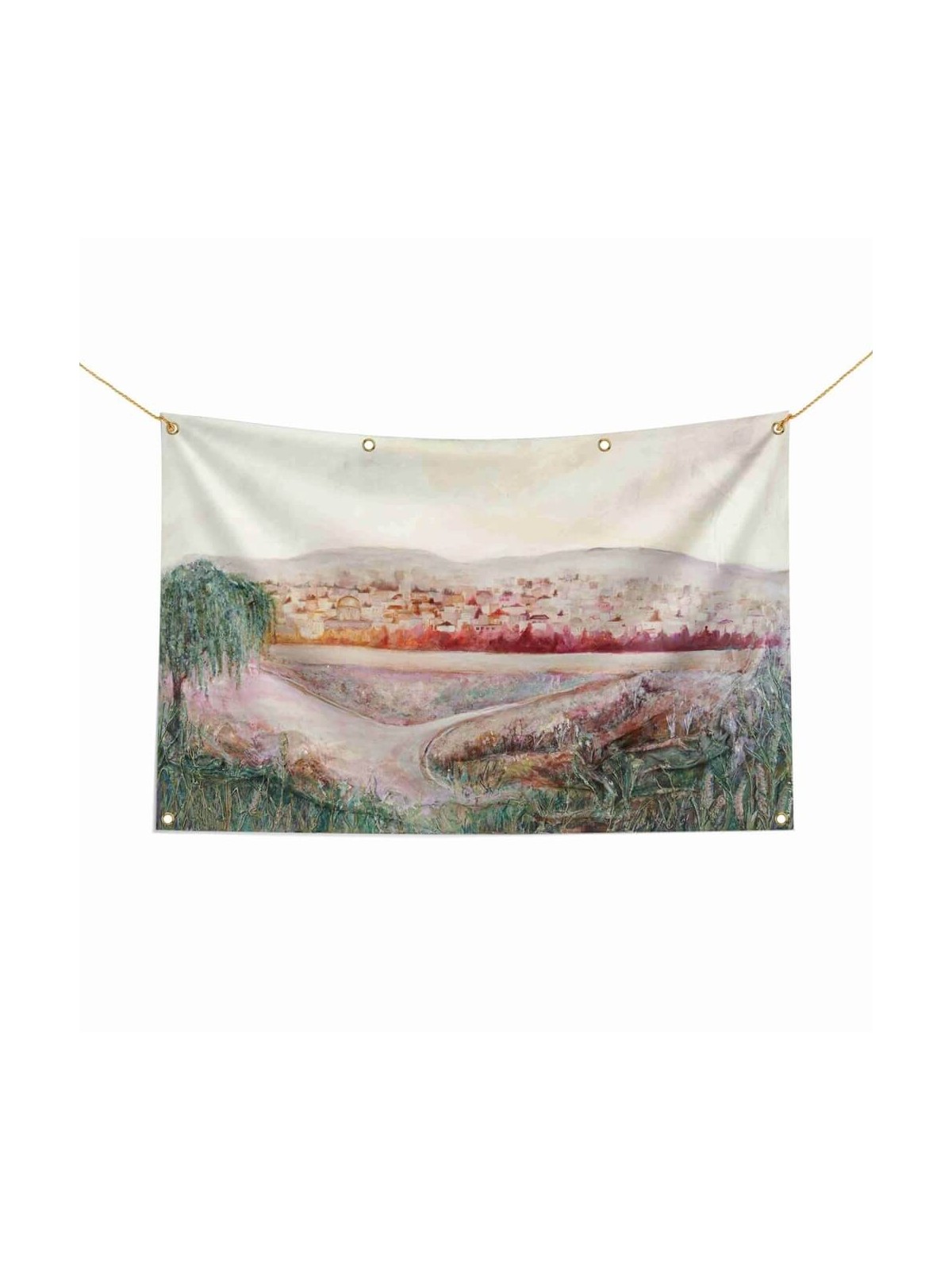 The Radiance of Jerusalem Sukkah Tapestry | Sukkot | Judaica
