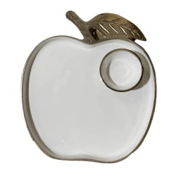 White Enamel Apple Tray/Honey Dish | Rosh Hashanah | Judaica