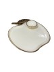White Enamel Apple Tray/Honey Dish | Rosh Hashanah | Judaica