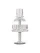 8 Cup Crystal Kiddush Fountain | Kiddush Cups | Judaica