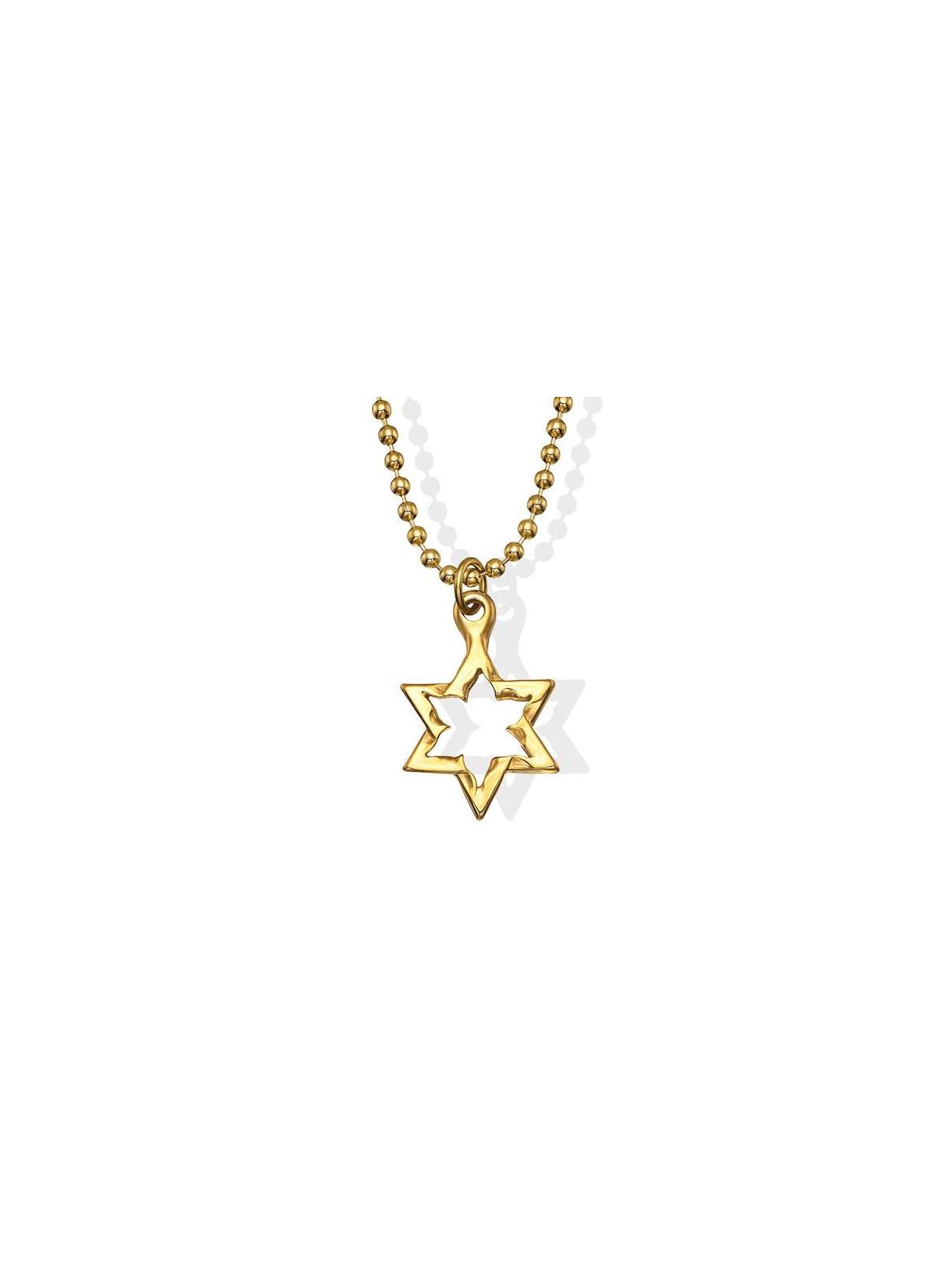 Golden Star of David Necklace made from Rocket | Jewelry | Judaica