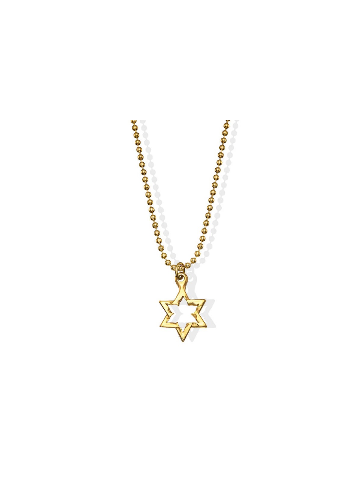 Golden Star of David Necklace made from Rocket | Jewelry | Judaica
