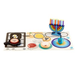 Ensemble de jeu pour enfants en bois de luxe Hanoucca | Tout Judaïca | Judaïca