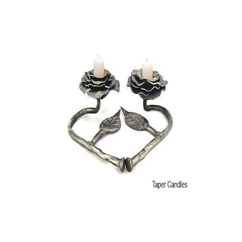 Heart Rose Candlesticks made from Rockets by Yaron | Candle Holders |