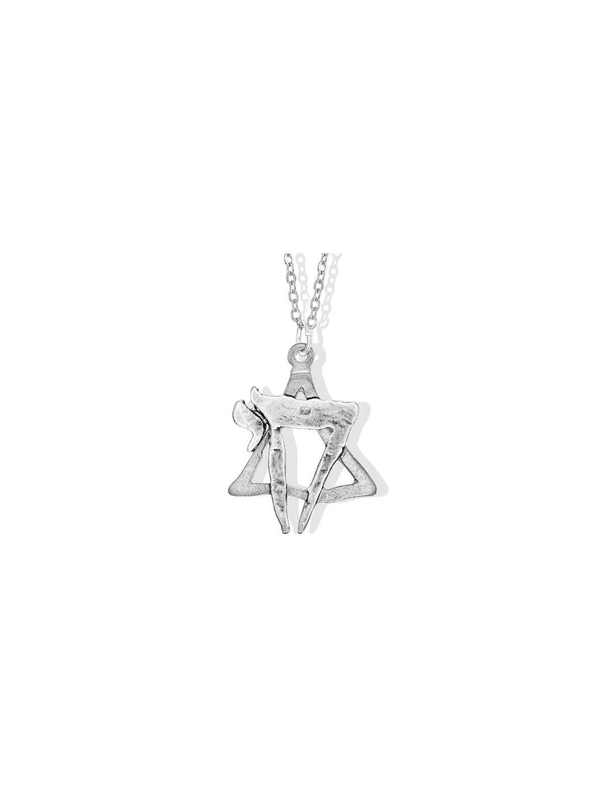 Chai Star Necklace made from Rockets and Iron Dome | Jewelry | Judaica