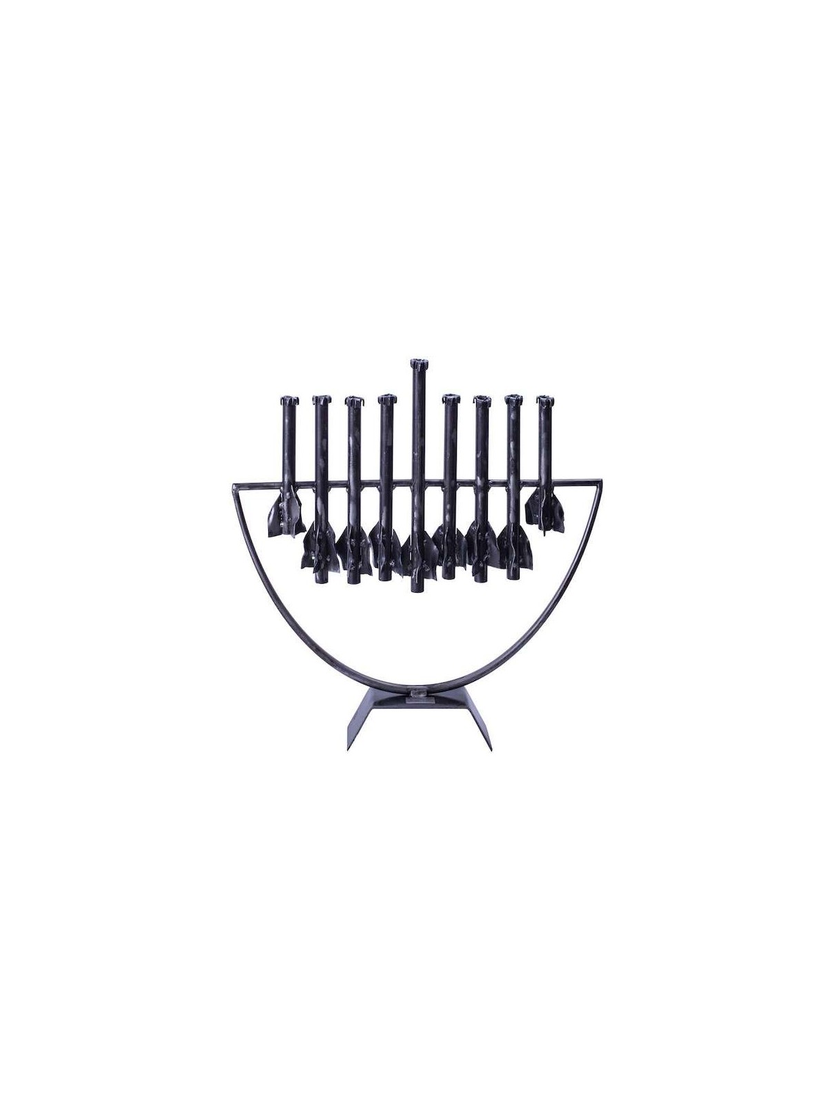 Nine Rocket Menorah made from Rockets by Yaron Bob | Hanukkah | Judaic