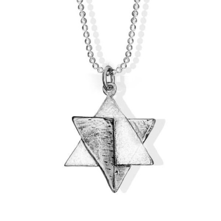 Collier Silver Star 'Explosion' fabriqué à partir de fusées | Bijoux | Judaïca