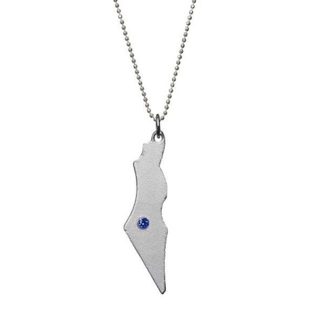 Iron Dome Map Necklace by Yaron Bob | Jewelry | Judaica