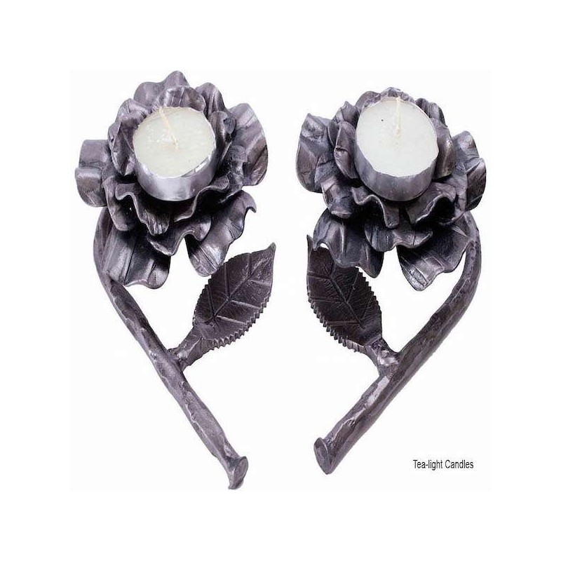 Heart Rose Candlesticks made from Rockets by Yaron | Candle Holders |