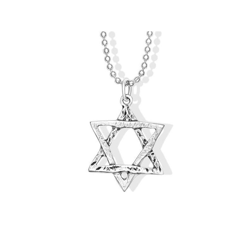 Silver Star 'Collision' Necklace made from Rockets | Jewelry | Judaica