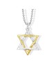 Golden Star 'Collision' Necklace made from Rockets | Jewelry | Judaica