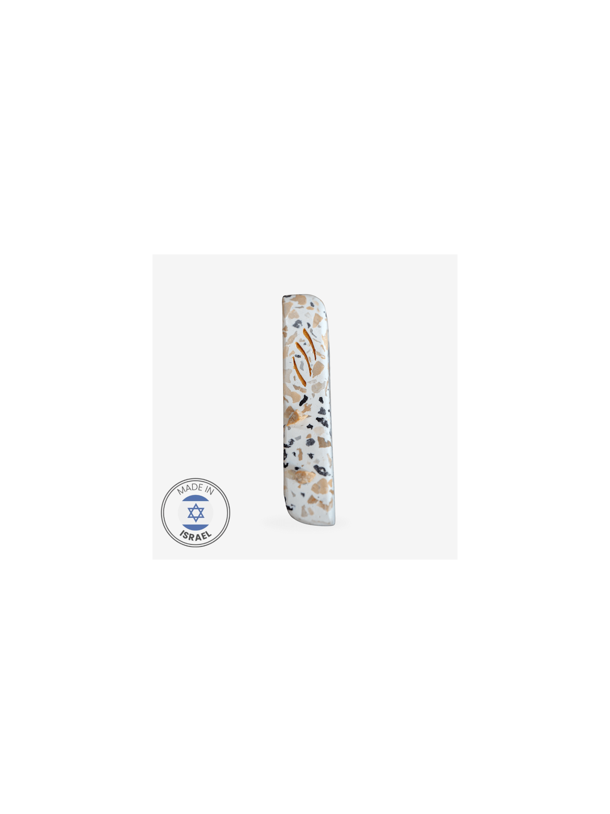 Israeli Sinai Stones Small Mezuzah by Israeli arti | Jewelry | Judaica