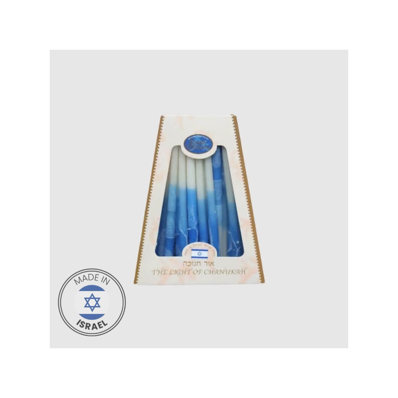 Handcrafted Dripless Chanukah Candles by Israeli a | Artists and Desig