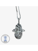 Collier Hamsa en pierre de Jérusalem en argent par Israélien a | Bijoux | Judaïca