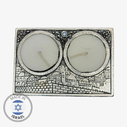 Jerusalem Inspired Travel Shabbat Candles by Israe | Candle Holders |