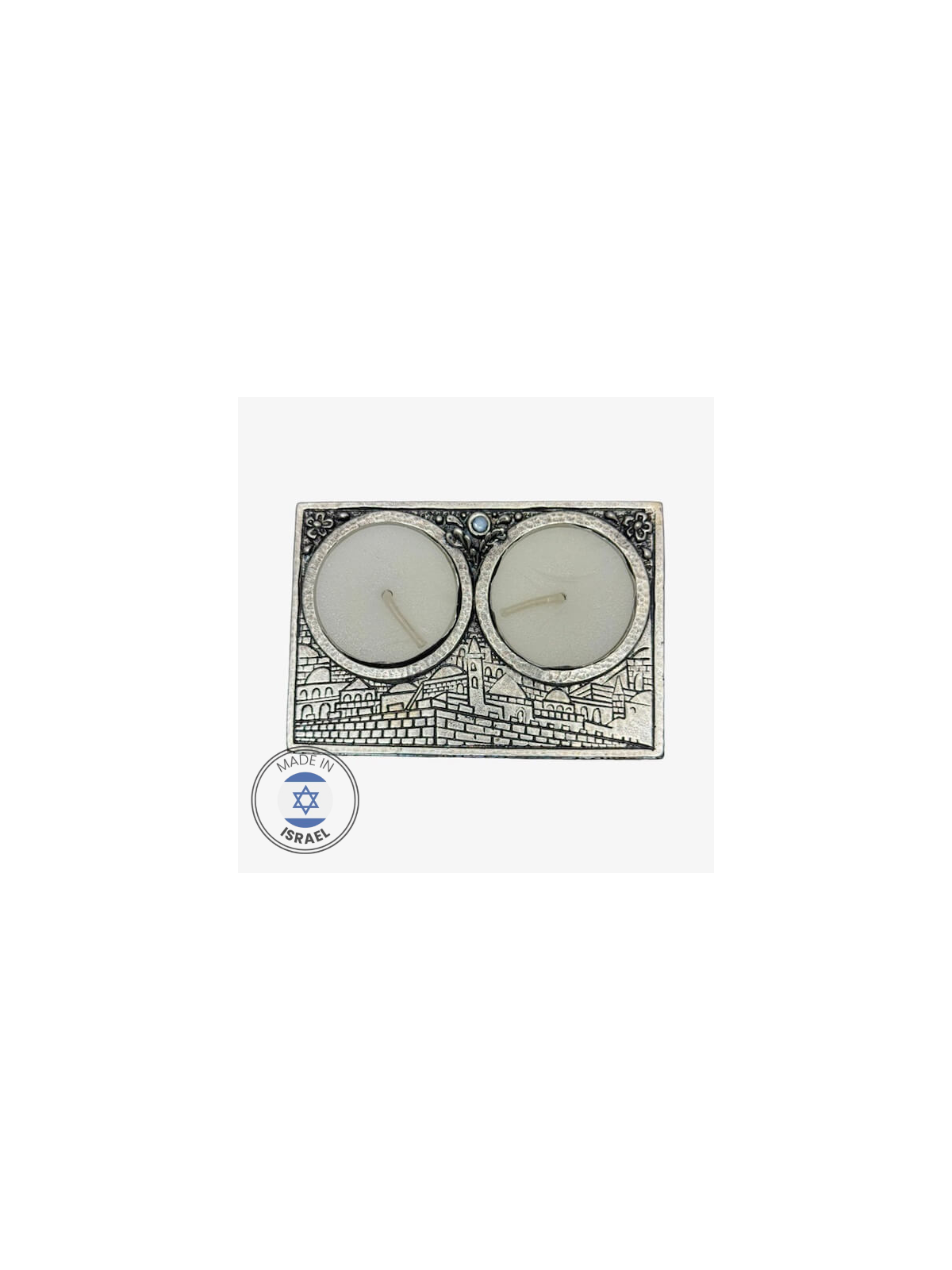 Jerusalem Inspired Travel Shabbat Candles by Israe | Candle Holders |