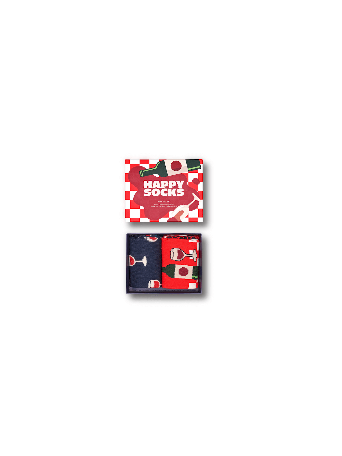 Happy Socks Coffret cadeau de vin pour adulte, lot de 2 | Vêtements | Judaïca