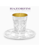 Ensemble de Kiddouch Tiltan en argent sterling | Coupes de Kiddouch | Judaïca