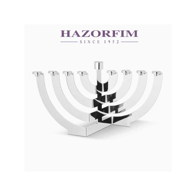 Dor Menorah plaqué argent | Hanoukka | Judaïca