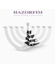Dor Menorah plaqué argent | Hanoukka | Judaïca