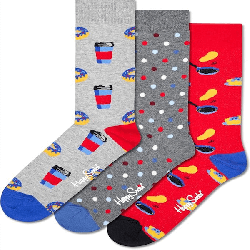 Happy Socks Adult 3-Pack Donut Socks | Apparel | Judaica