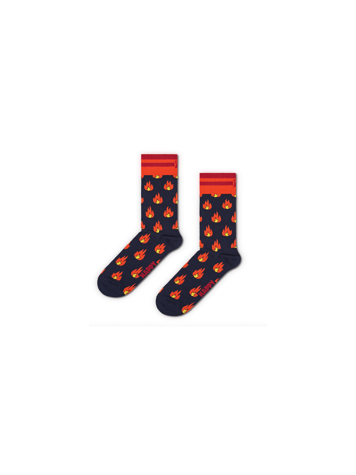 Happy Socks Adult Flames Sock | Apparel | Judaica