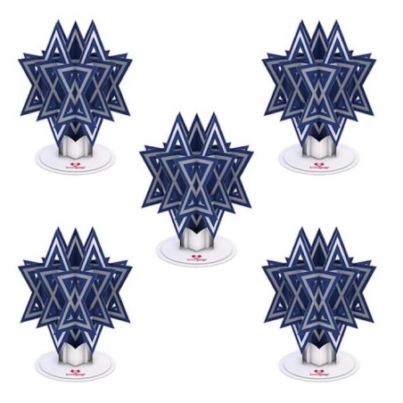 Love Pop Stickerpop : Étoile de David (Pack de 5) | Cadeaux | Judaïca