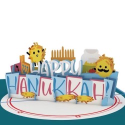 Carte pop-up Love Pop Happy Hanukkah Latkes | Cadeaux | Judaïca