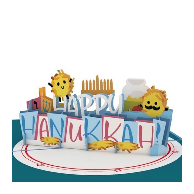 Carte pop-up Love Pop Happy Hanukkah Latkes | Cadeaux | Judaïca