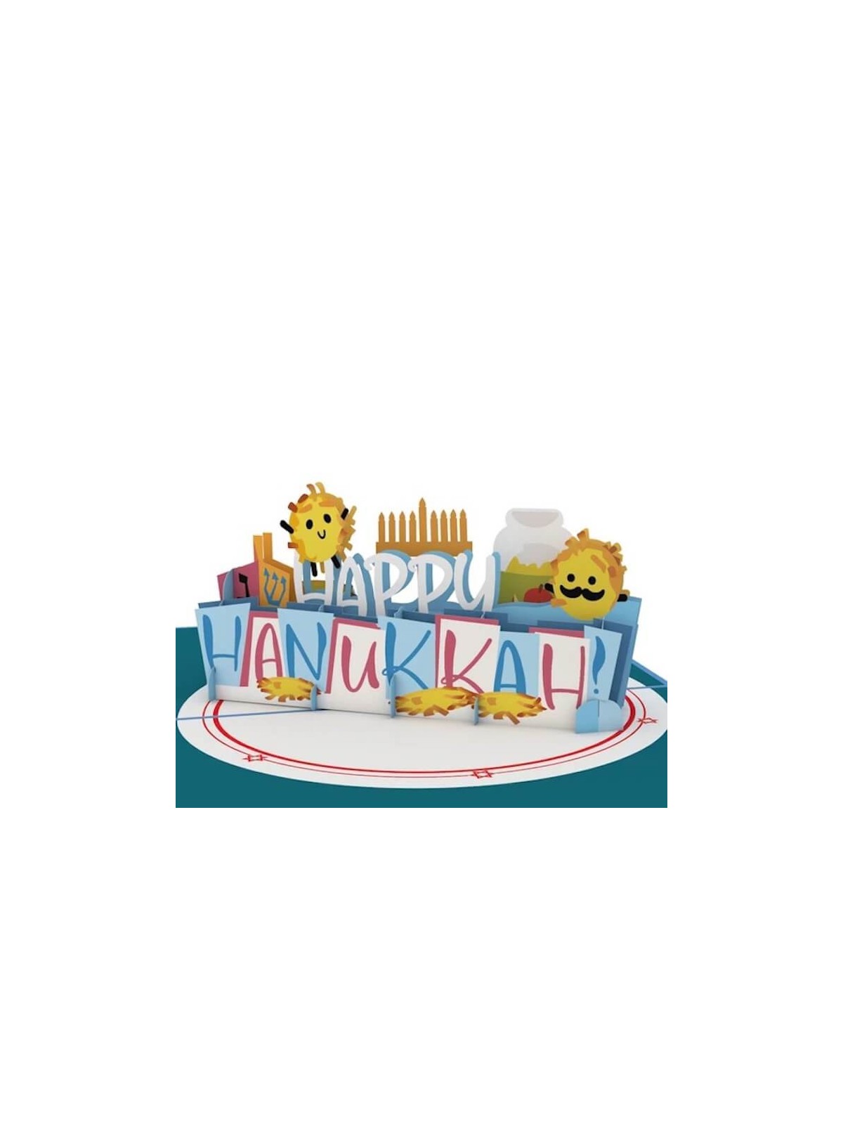 Carte pop-up Love Pop Happy Hanukkah Latkes | Cadeaux | Judaïca