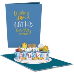 Love Pop Happy Hanukkah Latkes Pop-Up Card | Gifts | Judaica