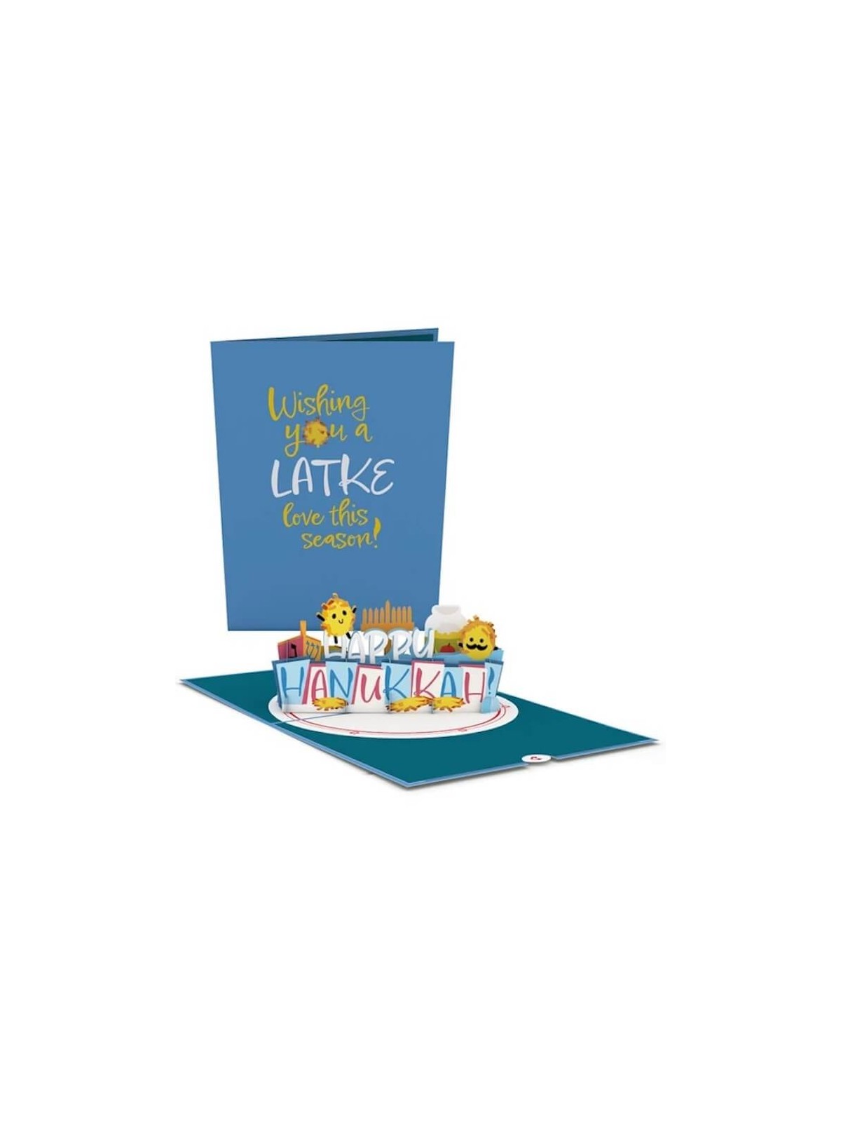 Carte pop-up Love Pop Happy Hanukkah Latkes | Cadeaux | Judaïca