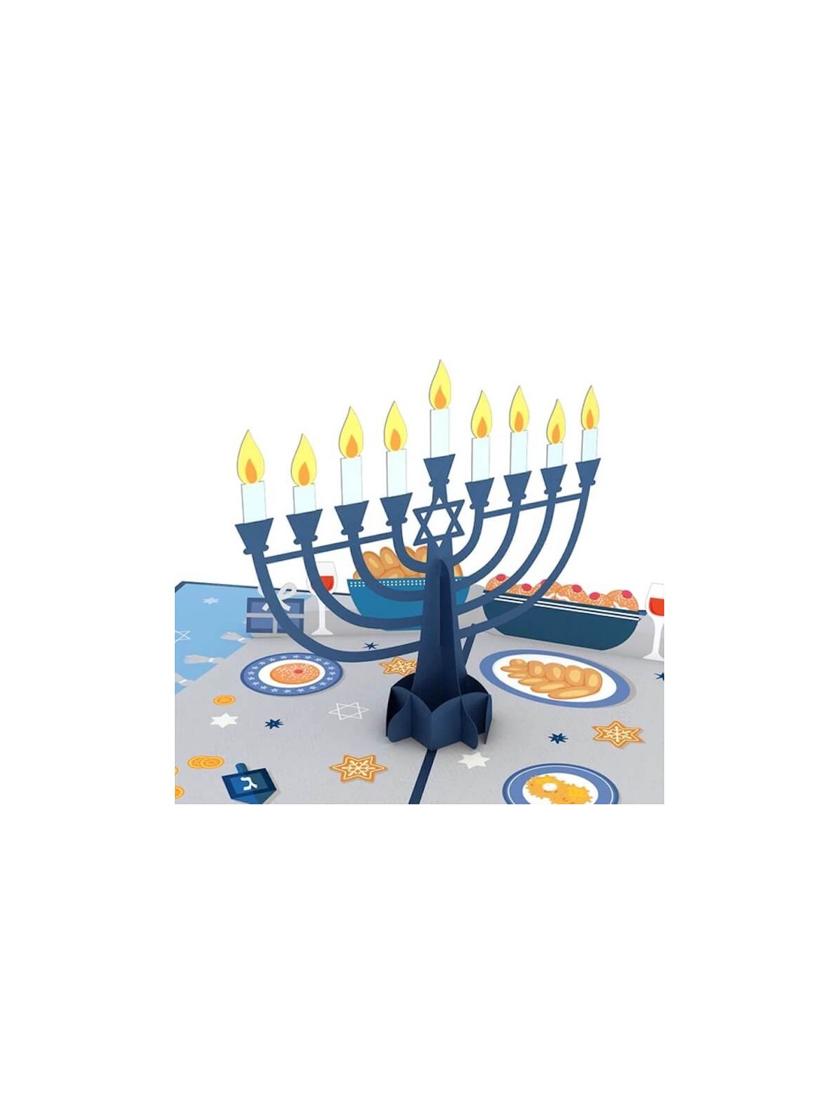 Love Pop Menorah Lights Pop-Up Card | Gifts | Judaica
