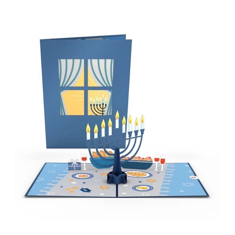 Love Pop Menorah Lights Pop-Up Card | Gifts | Judaica